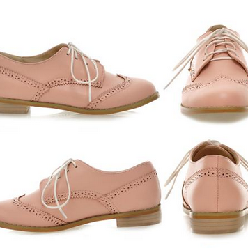 pink oxford shoes