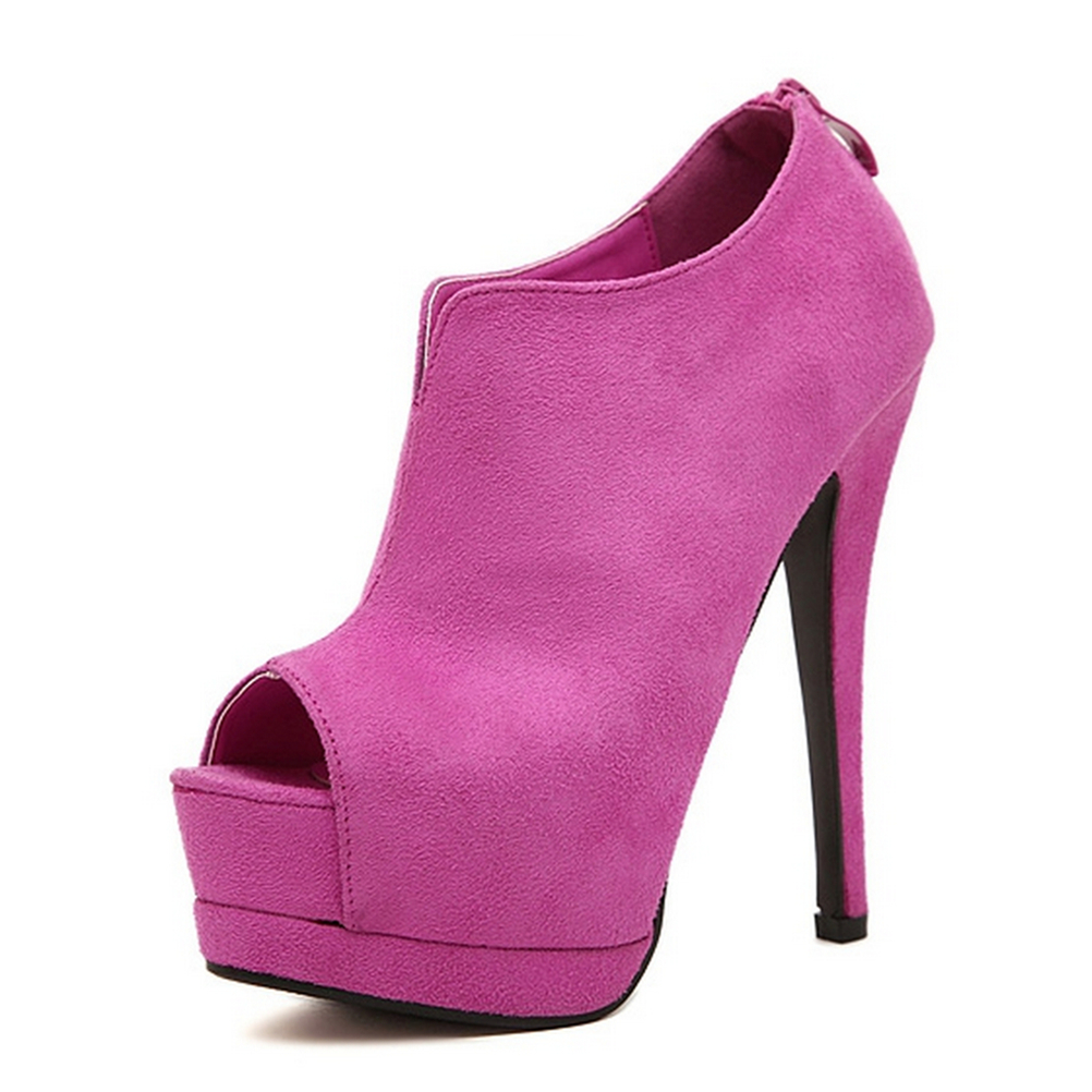 ankle boot peep toe