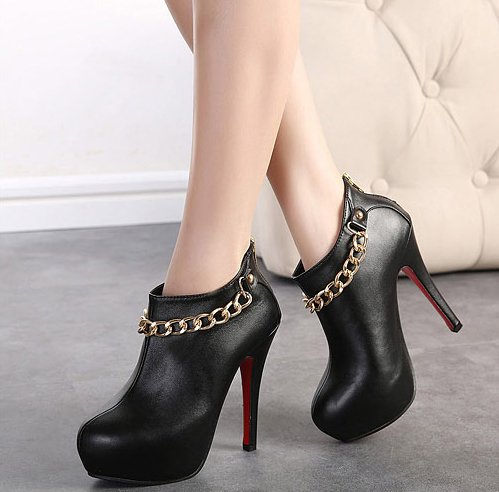 stylish high heel boots