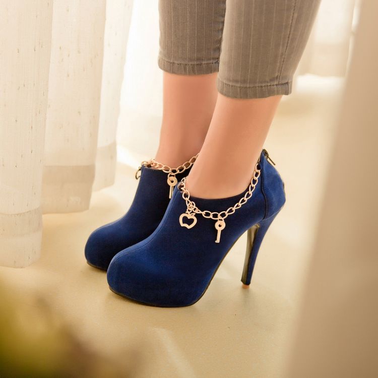 dark royal blue heels
