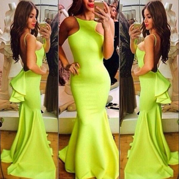 fluorescent maxi dress