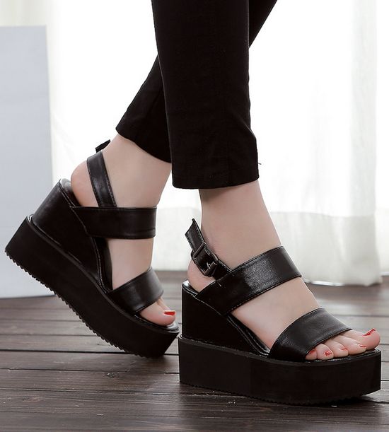 black peep toe sandals womens